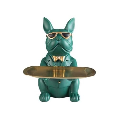 Cool Bulldog,Statue,Table Decoration,Fashion Sculpture,Home Room Decor,Multifunction,Desk Storage,Figurine Miniature,Coin Bank