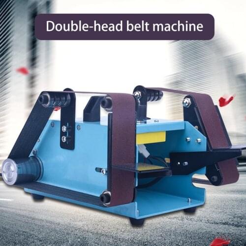 Belt Sander Multifunctional Grinder Electric Abrasive Double-head Belt Machine Polishing Belt Grinding Metal Wood Polished