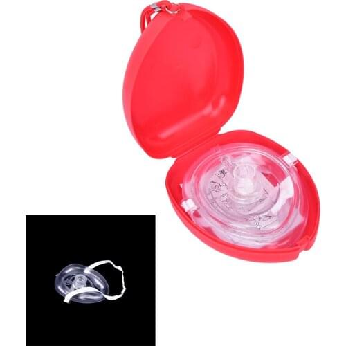 HOT!new Pro Resuscitator Artificial Breathing Mask First Aid Rescue Training Mouth to Mouth Emergency Mask One-way Valve Tools