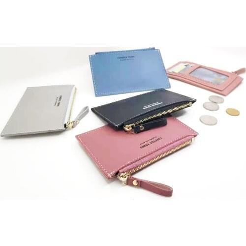 Mens and womens fashion PU zipper small coin bag ID card bag bank card bag ID bag key chain coin bag holiday gift