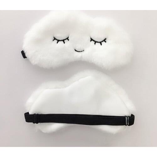 Soft Cloud Eye Mask Cartoon Cute Variety Sleeping Mask Plush Cover Eyeshade Relax Mask Suitable for Travel Home Party Gifts
