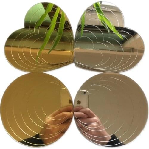 10pcs Acrylic Mirrors Wall Stickers Home Decor 3D Vivo Kids Room Wedding Decorative Bathroom Mirors DIY Glow In The Dark Stars