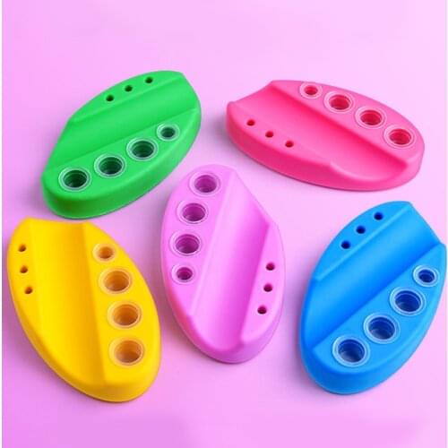 New Oval Silicone Tattoo Tool Tattoo Ink Cup Pigment Cup Stand Holder For Tattoo Machine Permanent Makeup Tattoo Accessories