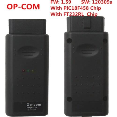 OPCOM Op-COM V1.59 2012V CAN OBD2 Diagnostic Scanner OP COM Software Version 120309a With PIC18F458 and FT232RL Chip