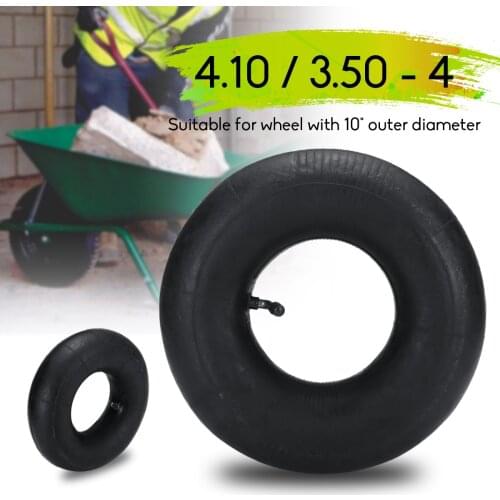 1 piece High Quality Pneumatic Wheel Trolley Wheel Inner Tube for Trolley Wheel with 10 inch Outer Diameter 4.10/3.50-4