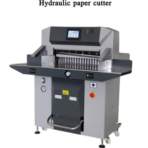 Paper cutter hydraulic paper cutter heavy-duty thick layer paper cutter large automatic tendering machine PVC photo album