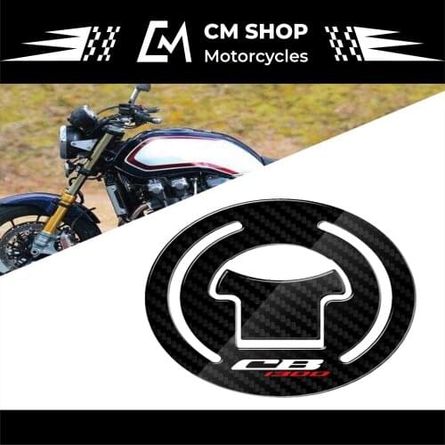 CB 1300 X4 Tank Cap Cover Pad Motorcycle Fuel Cap Protector Decals For HONDA CB1300 X4 1998-2003 3D Carbon