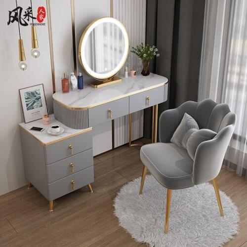 Northern Rock Plate Light Luxury Web Celebrity Ins Dressing Table Contemporary and Contracted Wind Small Family Model Bedroom