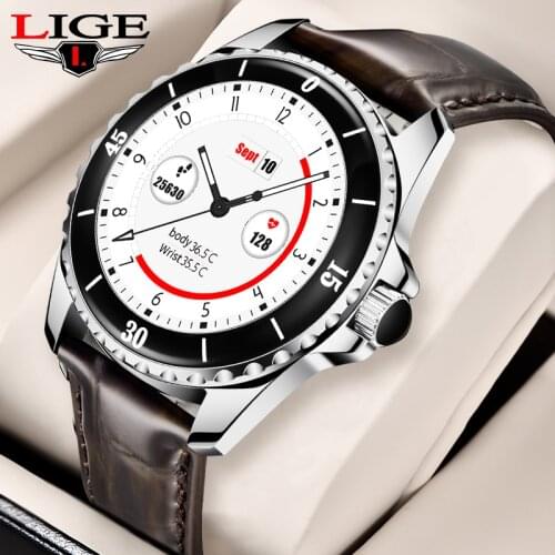 LIGE Smart Watch Men 2021 IP67 Waterproof Smartwatch Men Sports Pedometer Reloj Inteligente Smart Watches For Android Huawei iOS