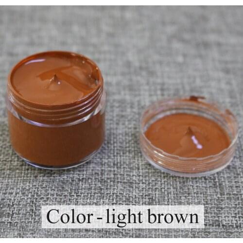 Light Brown Leather Paint Leather Care Restoration Color Change Leather Painting for Clothes Shoes Car Seat Acrylic Paint 30ml