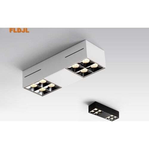 Surface mounted spotlight led home square ceiling light living room without main light bedroom cob creative downlight 40W