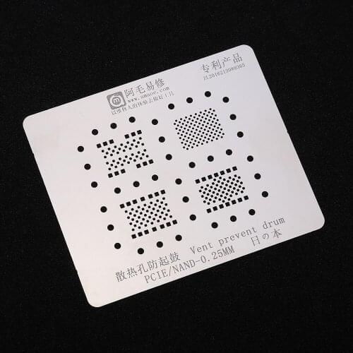 BGA Reballing Stencils Solder Template for iPhone PCIE NAND Hard Disk Soldering Net BGA Stencil 0.25mm Thickness