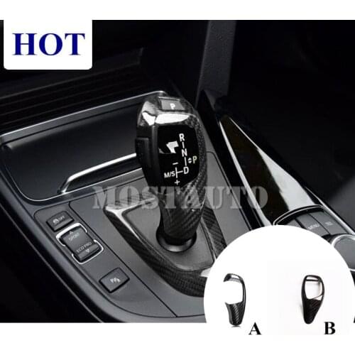 Carbon Fiber Gear Shift Knob Cover For BMW 1 Series 2 Series F20 F21 F22 Car Accessories Interior Car Decor Car Trim