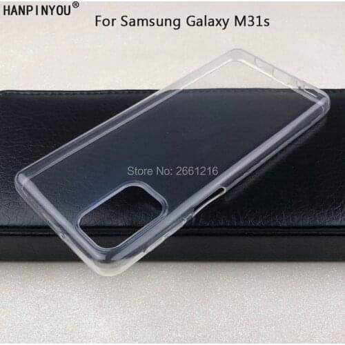 For Samsung Galaxy M31s 6.5" Ultra Thin Soft TPU Silicon Gel Transparent Camera Protect Case Back Cover