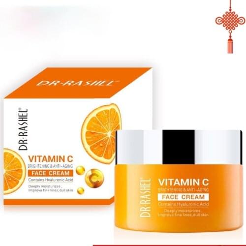 Vitamin C Face Cream Improve Fine Lines Dull Skin Whitening Moisturizing Anti Aging Serum Fade Dark Spots Skin Care