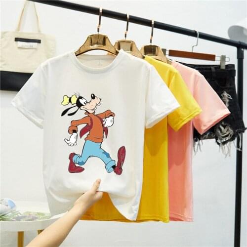 Tops Tee Summer Harajuku La Casa De Papel Tops Woman 2020 Oversized Female T shirt Short Sleeve T shirt For Cartoon Clothing