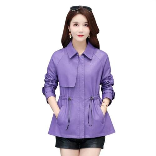 Plus Size 3XL Womens Leather Clothing New 2021 PU Leather Jacket Women Short Slim Motorcycle Leather Coat Female Coats Black