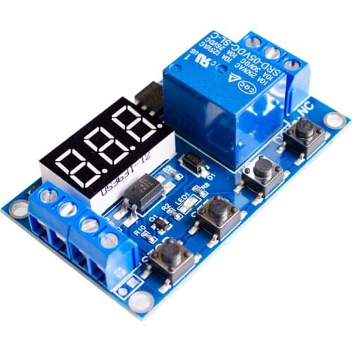 1 Channel 5V Relay Module Time Delay Relay Module Trigger OFF / ON Switch Timing Cycle 999 minutes for Relay Board Rele