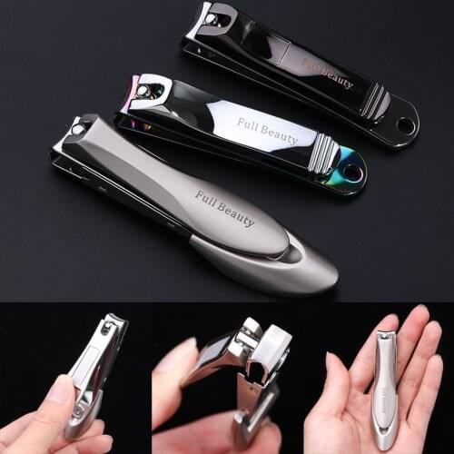 1pcs Stainless Steel Nail Clipper Chameleon Black Nail Cutting Machine Professional Manicure Trimmer Nail Art Care Tools SA1556