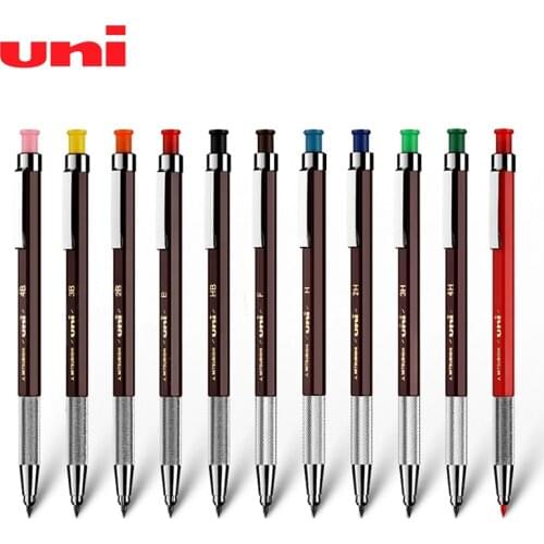1PCS UNI Mechanical Pencil MH-500 Metal Pen Grip Hexagonal Rod Thick Head Art Sketch Drawing Comic Design Student Stationery
