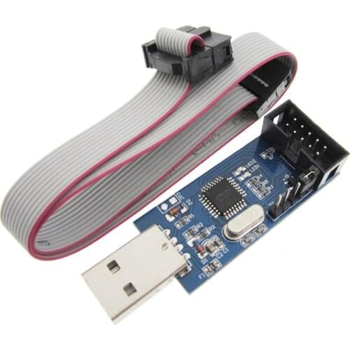 10LOT New USBASP USBISP AVR Programmer USB ISP USB ASP ATMEGA8 ATMEGA128 Support Win7 64K