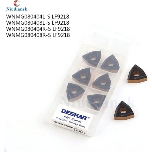 100%original WNMG080404L-S WNMG080408L-S WNMG080404R-S WNMG080408R-S LF9218carbide insert CNC turning tool For steel processing