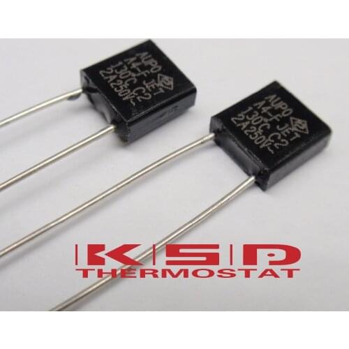 100pcs A0-5A-F 84 5A 250V degree Thermal Cutoff RH84 Thermal-Links Black Square Temperature Fuse 84/102/115/125/135/145/150