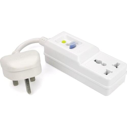 10A UK standard leakage protector conversion plug socket RCD/PRCD switch anti-surge for air conditioner electric water heater