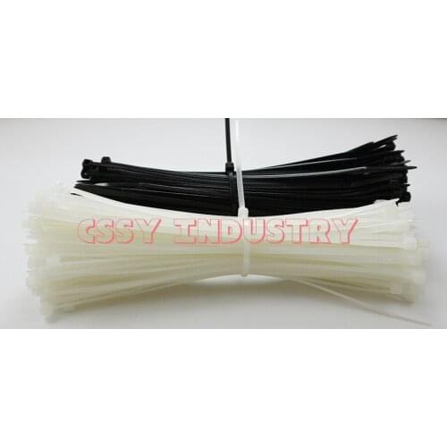 2017 freeshipping 100pcs/lot 4X370mm High Quality width 3.0mm Factory Standard Self-locking Plastic Nylon66 Zip Cable Ties