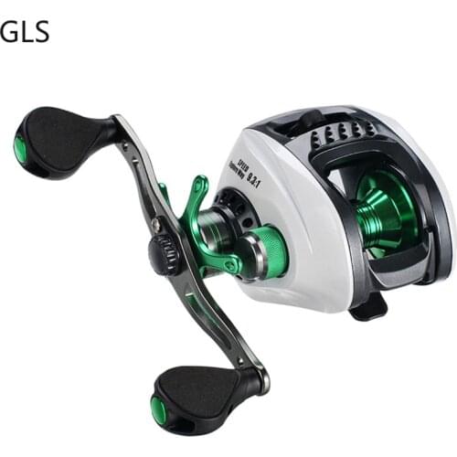 2021New Magnetic Brake System Fishing Reel 6kg Max Drag Graphite Frame 9-speed Magnetic Control Baitcasting Reel