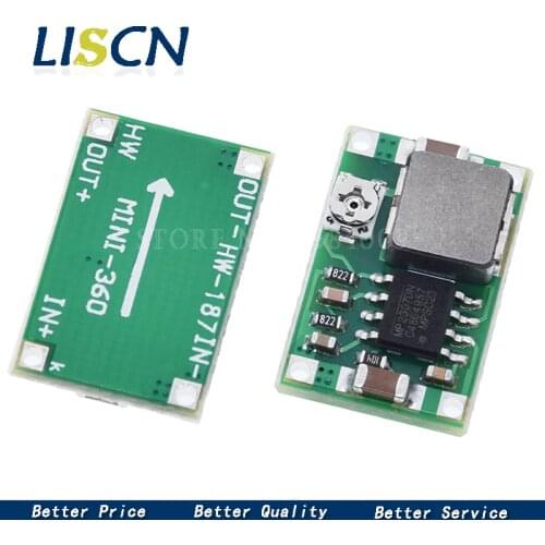 5PCS Mini360 DC-DC HM Buck Converter Step Down Power Supply Module 4.75-23V to 1-17V 340KHz Mini-360 Ultra-small+ 17x11x3.8mm