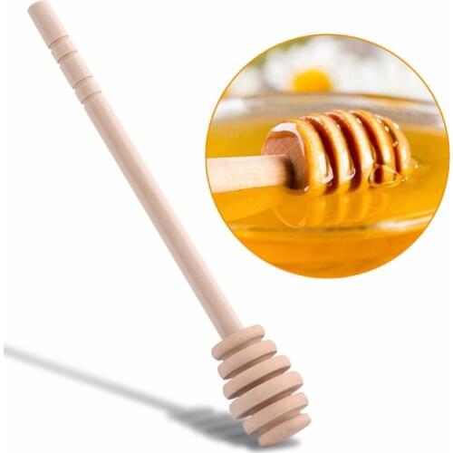 50Pcs Wooden Spoon Set Honey Spoon Mixing Dispenser Stirring Stick Candy Bar Dipper Coffee Milk Tea Jam Rod HoneyKitchen Gadgets
