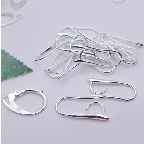 Free Shipping Nickel lead & Cadmium free 1000pcs 925 Stamped Sterling Silver French Earring Hook 20.5mm Wholesale price S004
