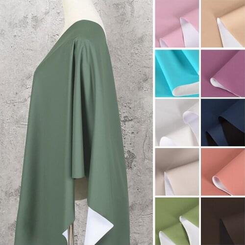 Soft Matte Solid Light Green Stretch Leather Fabric For Dress Skirts, Black, Pink, Blue, Khaki, Beige, By The Meter