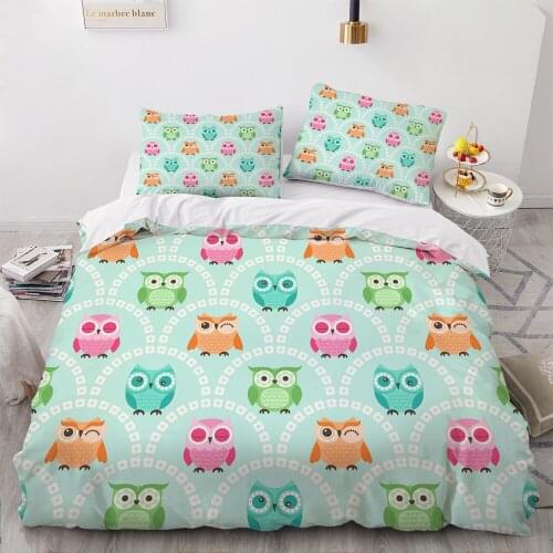 Classic 3D Bedding Set Duvet Cover Set Comforter Full King Queen Double Single Size Cartoon Design Custom Bedclothes