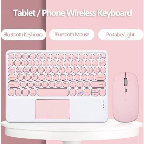 10 inch Wireless Phone Tablet Keyboard and Touchpad for iPad Air 4 Pro 11 Bluetooth Mouse Keypad for Huawei Matepad Keyboards