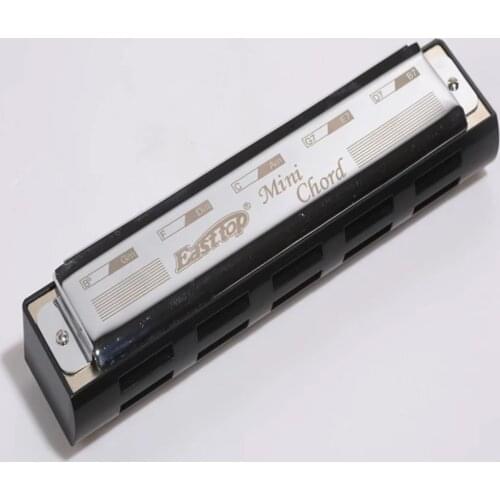 Easttop Mini Chord Harmonica East Top 10 Holes Pocket Chord Orchestral Mouth Organ Professional Performance Musical Instruments