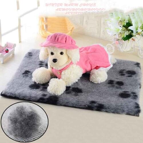 Soft Fleece Big Dog Bed Puppy Bed Plush Blanket Dog Fluffy Blanket Dogs Bed Mat Washable Rug Keep Warm Mattress Winter Blanket