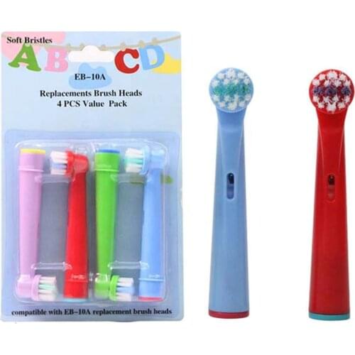 4 Pcs Kids Replacement Toothbrush Heads For Oral b Electric Toothbrush Childrens Teeth Cleaning Care