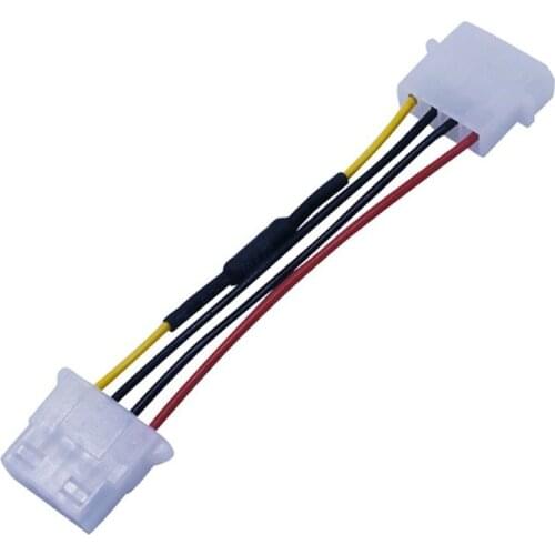 New 4-Pin Molex Computer PC Case Fan Speed Reducer Low Noise Extension Cord Adaptor Adaptor