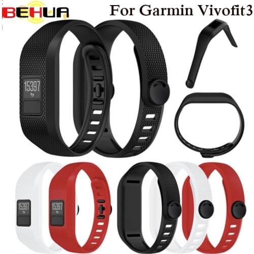 Soft Silicone Watch band For Garmin Vivofit 3 Replacement Wrist Watch Band Strap Accessory Wristbands For Garmin Vivofit3 Strap