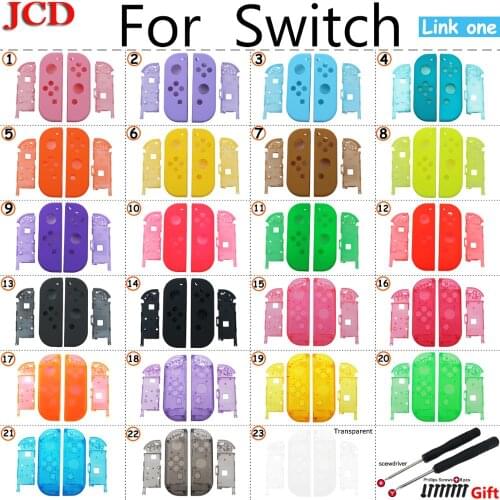 JCD For Nintend for Switch NS for Joy Con Replacement Housing Shell Cover for NX for JoyCons Controller Case Green Pink black