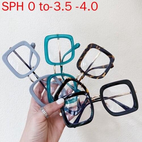 Sun Photochromic Myopia Eyeglasses Women Leopard Optical Student Finished Myopia Eyewear Prescription Glasses Frame Goggles NX