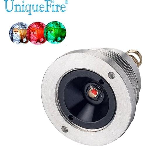 UniqueFire UF-1503 XRE LED Green/Red/White Light Drop in Pill Lamp Holder For Hunting Flashlight Zoomable Torch