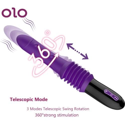OLO G-spot Vibration Massager Sex Toys for Women Female Masturbation Automatic Stretching Dildo Vibrator Sex Machine