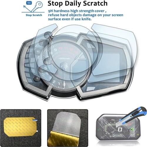 For Kawasaki Ninja 650 250 400 Ninja650 z1000SX z1000 SX 2017-2019 Motorcycle Cluster Scratch Protection Film Screen Protector