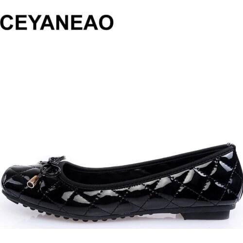CEYANEAOWomen flat shoes 2018 spring and autumn women flat heel shoes soft comfortable lady fashion platform casual shoesE117
