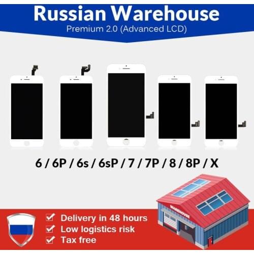 Russian Warehouse For iPhone 6 6S 7 7 Plus 8 8 Plus LCD Screen New Premium Tianma with Touch Screen For iPhone X LCD Display