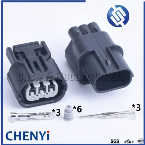 2 set HX 040 Sumitomo 3 pin waterproof car plug adapter ignition coil connector For Honda Civic Element CR-V 6189-0887 6188-4739