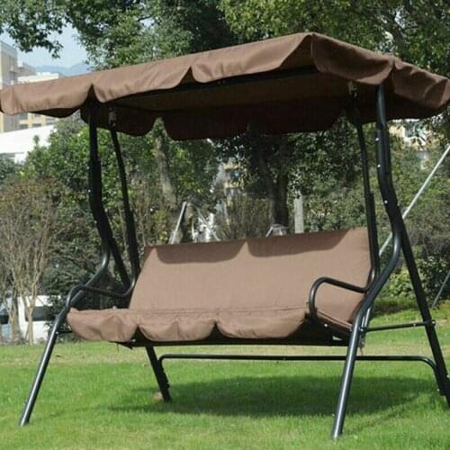 3 Seat Garden Swing Chair Cover 190T Polyester Waterproof UV Resistant Outdoor Courtyard Hammock Swing Seat Cover LBShipping
